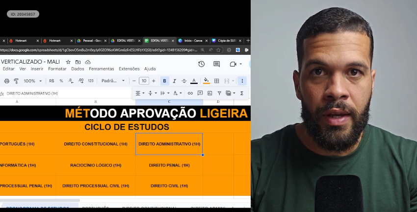 Edital verticalizado e ciclo de estudos